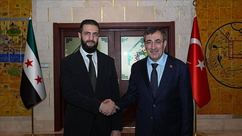 Cumhurbaşkanı Yardımcısı Yılmaz, Şara ile Görüştü