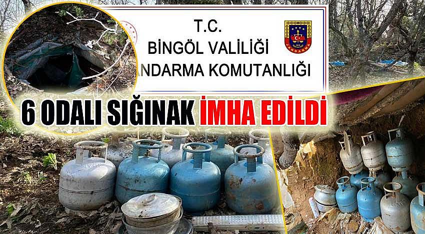 6 ODALI SIĞINAK İMHA EDİLDİ