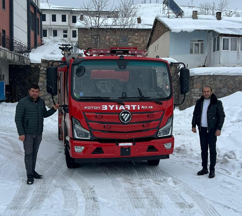 Kığı’ya İtfaiye Aracı Kazandırdı