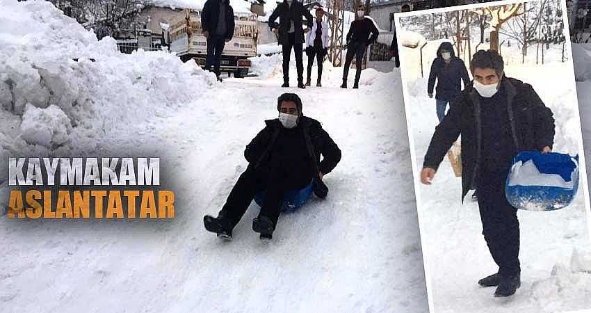 NAYLON BİDONLA KAYAK YAPTI