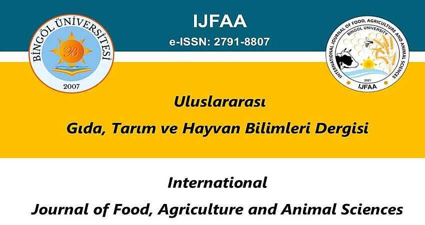 ‘ULUSLARARASI GIDA, TARIM VE HAYVAN BİLİMLERİ DERGİSİ’ YAYIN HAYATINA BAŞLADI