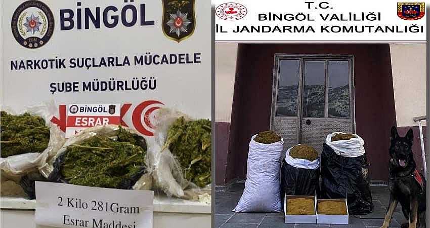 UYUŞTURUCU VE TÜTÜN ELE GEÇİRİLDİ