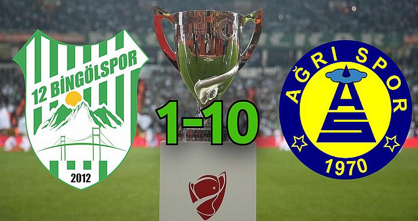 12 BİNGÖLSPOR, 10 GOL YİYEREK KUPAYA VEDA ETTİ